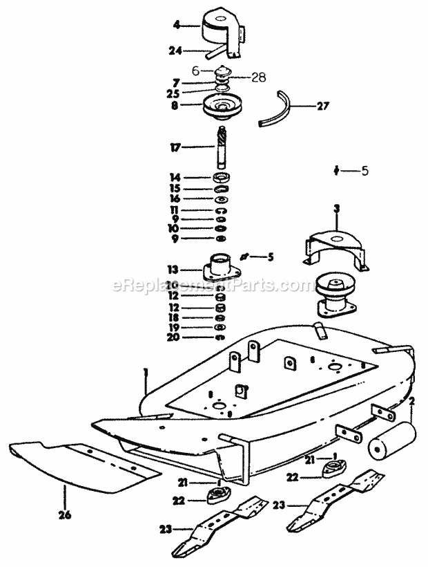 Mower & Connections Diagram and Parts List for 282 133-282-399, 132-282-100, 134-282-100, 133-28 Cub Cadet Lawn Mower